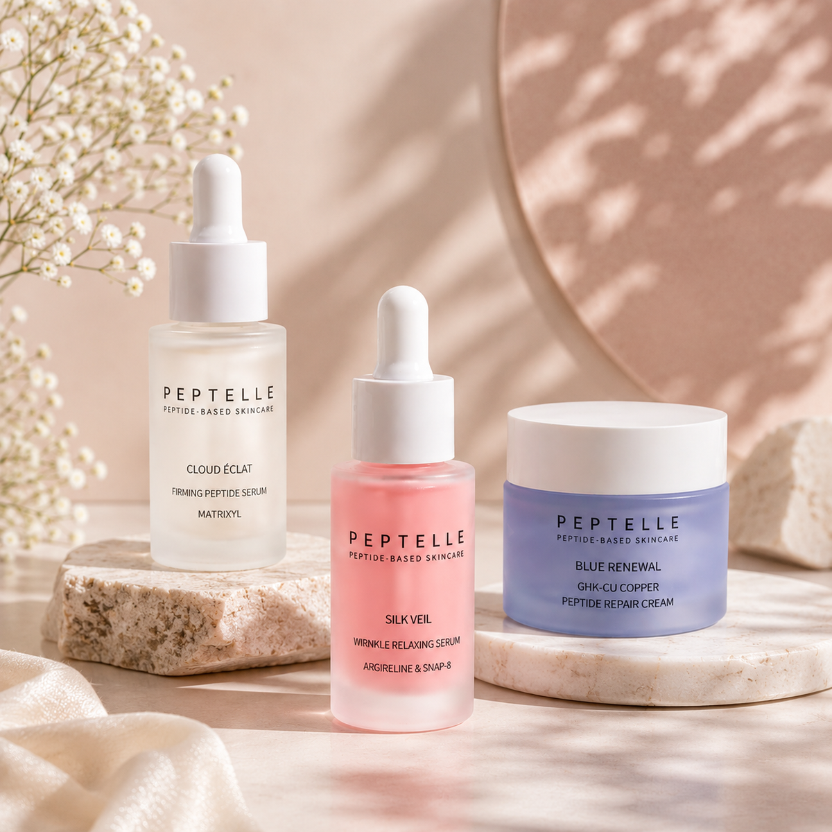 The Peptelle Peptide Trio
